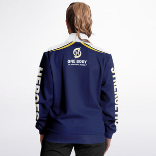 Womens Track Jacket - Midnight Blue