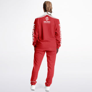 Womens Tracksuit - Fire Red