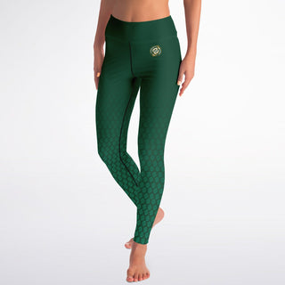 Yoga Leggings - Emerald Green - Synergetic Heroes