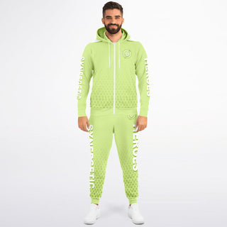 Mens Lettered Ziphoodie & Jogger - Harmony Green - Synergetic Heroes