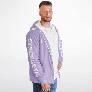 Mens Microfleece Ziphoodie - Lavender Mist - Synergetic Heroes