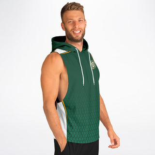 Mens Drop Armhole Hoodie - Emerald Green - Synergetic Heroes