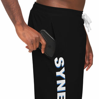 Mens Lettered Jogger - Obsidian Black - Synergetic Heroes