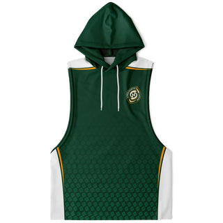 Mens Drop Armhole Hoodie - Emerald Green - Synergetic Heroes