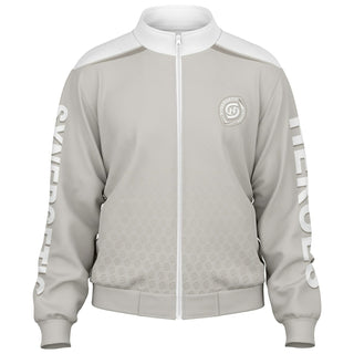 Mens Track Jacket - Jade White - Synergetic Heroes