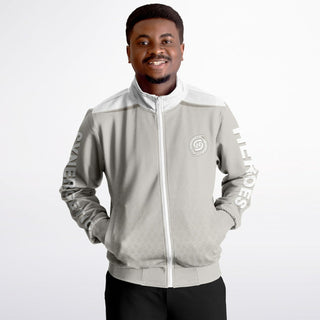 Mens Track Jacket - Jade White - Synergetic Heroes