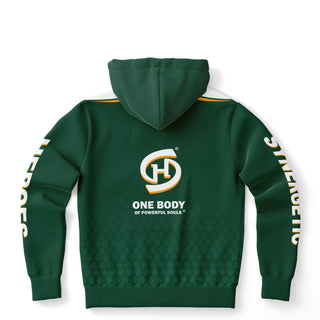 Mens Hoodie - Emerald Green - Synergetic Heroes