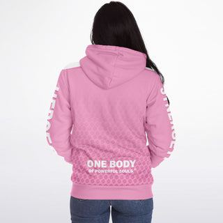 Womens Microfleece Ziphoodie - Soft Rose - Synergetic Heroes