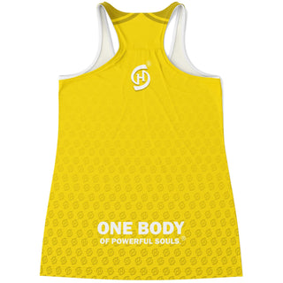 Flowy Racerback Tank Top - Yellow Sun - Synergetic Heroes