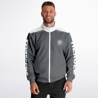 Mens Track Jacket - Shadow Gray - Synergetic Heroes