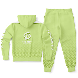 Mens Ziphoodie & Jogger - Harmony Green - Synergetic Heroes