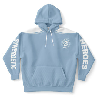 Mens Plus-size Hoodie - Angel Blue - Synergetic Heroes