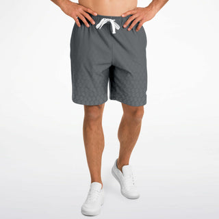 Mens Athletic Long Shorts - Shadow Gray