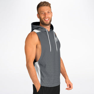 Mens Drop Armhole Hoodie - Shadow Gray - Synergetic Heroes