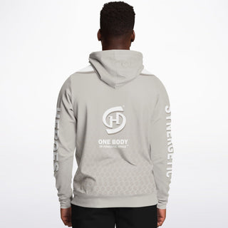 Mens Hoodie - Jade White - Synergetic Heroes