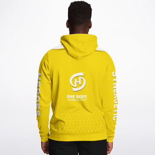 Mens Hoodie - Yellow Sun - Synergetic Heroes