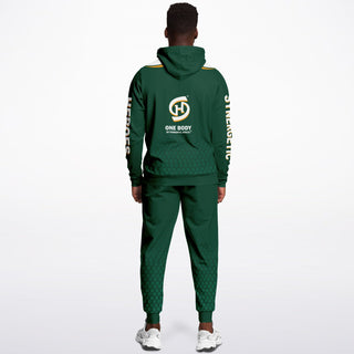 Mens Hoodie & Jogger - Emerald Green - Synergetic Heroes