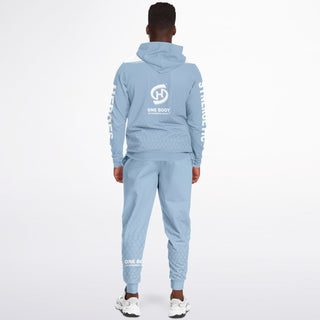 Mens Lettered Ziphoodie & Jogger - Angel Blue - Synergetic Heroes