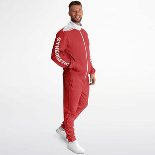 Mens Tracksuit - Fire Red