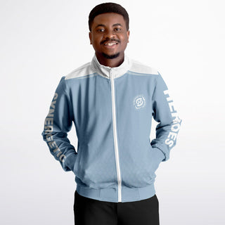 Mens Track Jacket - Angel Blue