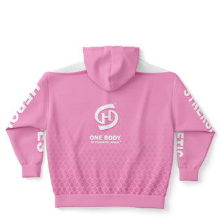 Womens Plus-size Hoodie - Soft Rose - Synergetic Heroes