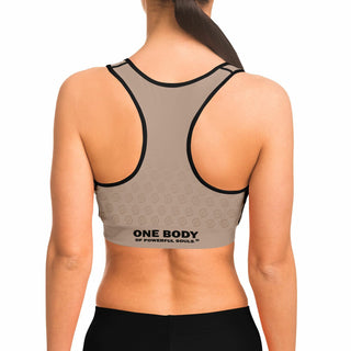 Sports Bra - Taupe Stone - Synergetic Heroes