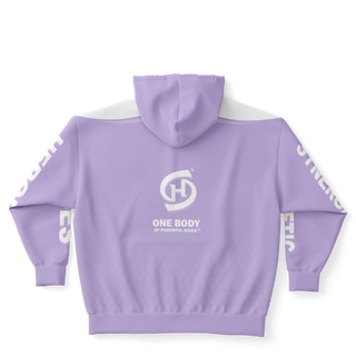 Mens Plus-size Ziphoodie - Lavender Mist - Synergetic Heroes