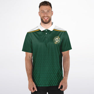 Mens Polo Shirt - Emerald Green - Synergetic Heroes