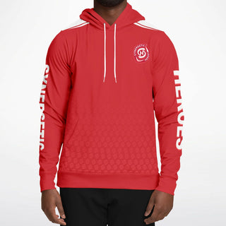 Mens Hoodie - Fire Red