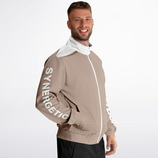 Mens Track Jacket - Taupe Stone