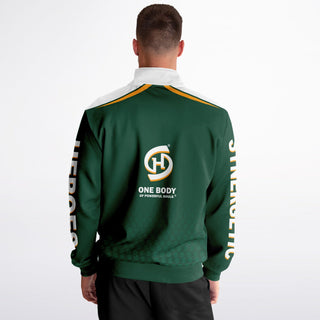 Mens Track Jacket - Emerald Green - Synergetic Heroes