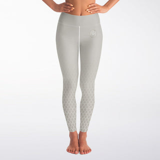 Yoga Leggings - Jade White - Synergetic Heroes