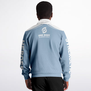 Mens Track Jacket - Angel Blue