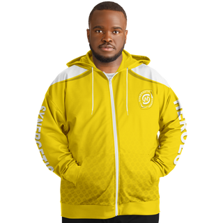 Mens Plus-size Ziphoodie - Yellow Sun - Synergetic Heroes