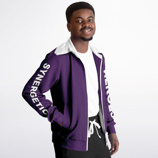 Mens Track Jacket - Purple Shield