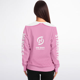 Womens Athletic Sweatshirt - Soft Rose