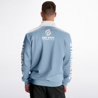 Mens Track Jacket - Angel Blue