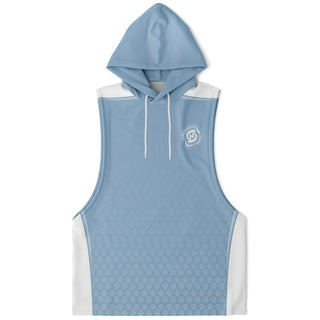 Mens Drop Armhole Hoodie - Angel Blue - Synergetic Heroes