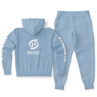 Mens Hoodie & Jogger - Angel Blue - Synergetic Heroes