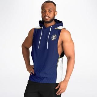 Mens Drop Armhole Hoodie - Midnight Blue - Synergetic Heroes