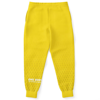 Mens Lettered Jogger - Yellow Sun - Synergetic Heroes