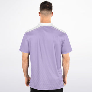 Mens Polo Shirt - Lavender Mist - Synergetic Heroes