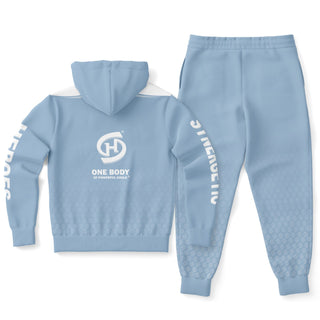 Mens Ziphoodie & Jogger - Angel Blue - Synergetic Heroes