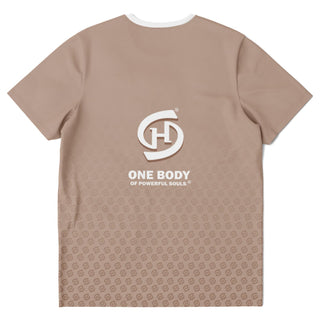 Mens T-Shirt - Taupe Stone - Synergetic Heroes