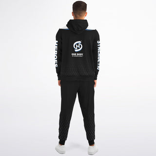 Mens Ziphoodie & Jogger - Obsidian Black - Synergetic Heroes