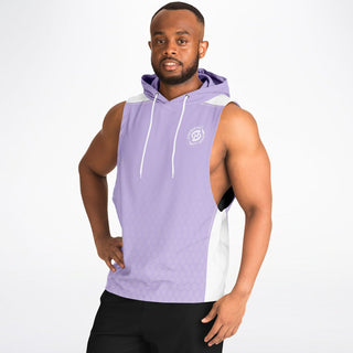 Mens Drop Armhole Hoodie - Lavender Mist - Synergetic Heroes