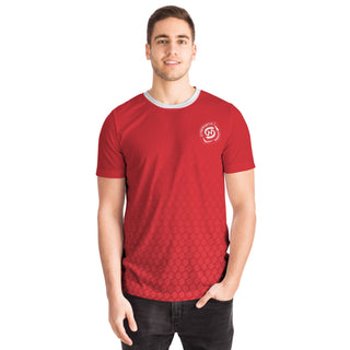 Mens T-Shirt - Fire Red - Synergetic Heroes