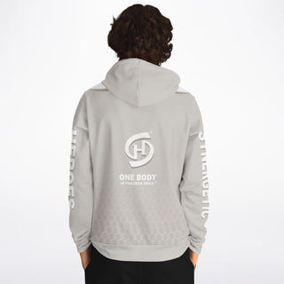 Mens Hoodie - Jade White - Synergetic Heroes