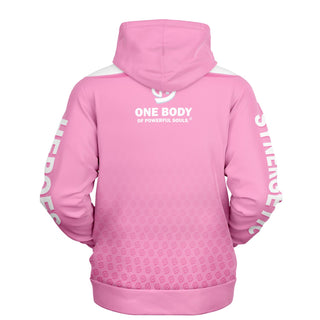 Womens Hoodie - Soft Rose