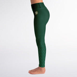 Yoga Leggings - Emerald Green - Synergetic Heroes